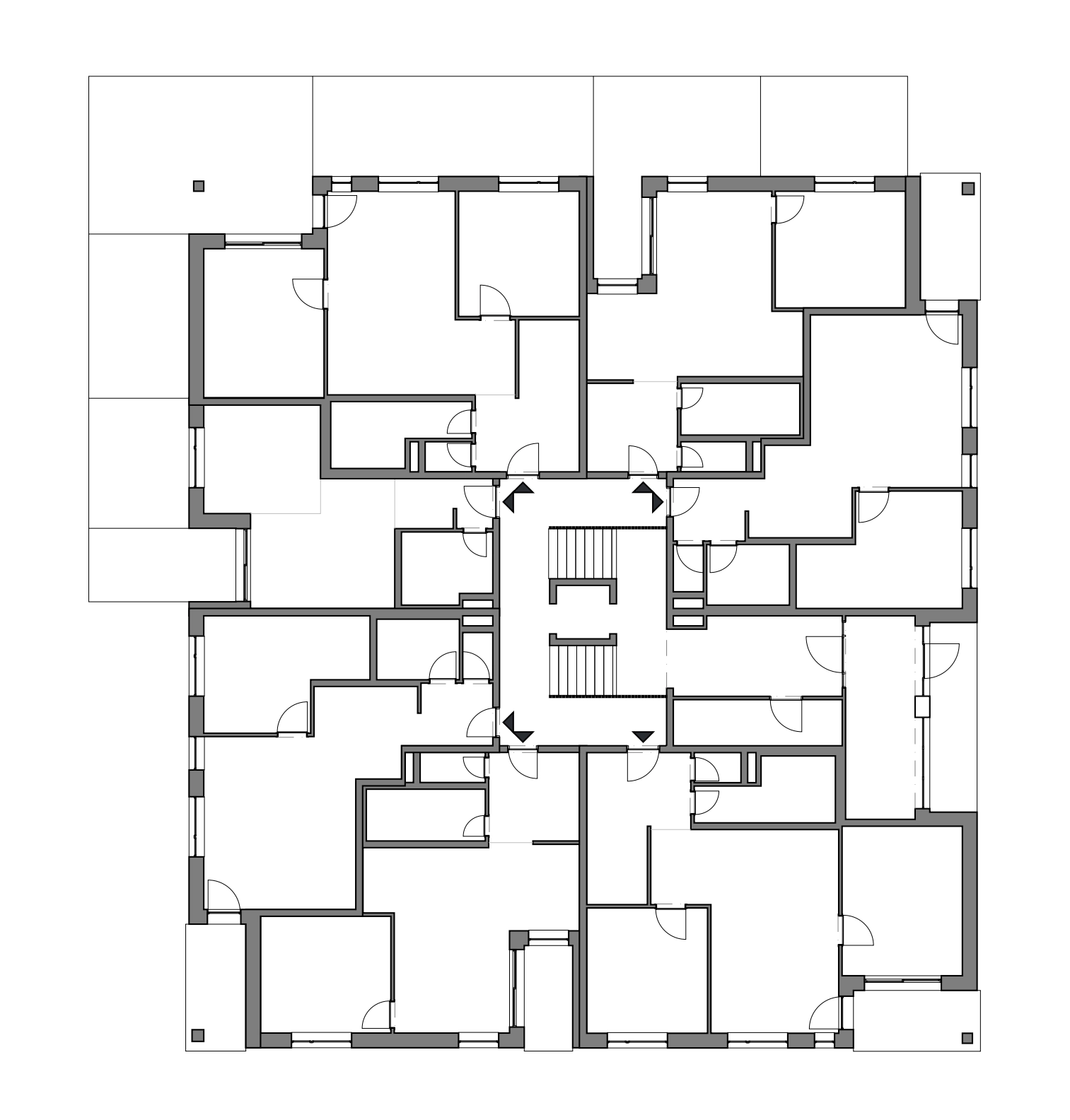 Nádvorná Residence – pôdorys podlažia